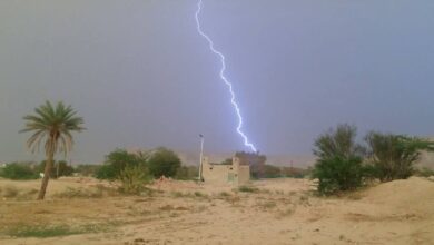 صورة كيفه/ سماء غائمة وتساقطات خفيفة على أطراف الولاية