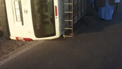 صورة حادث سير على بعد 75 كلم شرق مدينة  كيفه يودي بحياة شاب