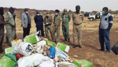 صورة سيلبابي / إتلاف كميات كبيرة من الأدوية والمواد الغذائية منتهية الصلاحية