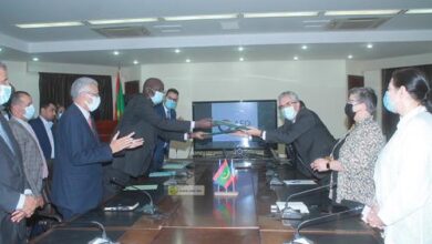 صورة دعم فرنسي للمنظومة الوطنية للحماية الاجتماعية بمبلغ 215 مليون أوقية جديدة