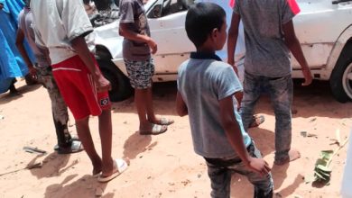 صورة كيفه / حادث سير على طريق الأمل بين مدينتي أغورط و بلوار( الرياض)