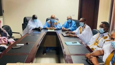 صورة وزير الزراعة يستقبل المكتب التنفيذي لإتحادية المزارعين الموريتانيين