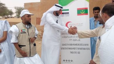 صورة دولة الإمارات العربية المتحدة توزع مساعدات على 40 قرية موريتانية
