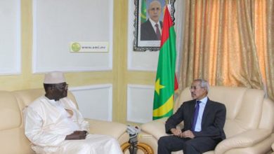 صورة وزير الدفاع يستقبل في مكتبه السفير المالي المعتمد في نواكشوط
