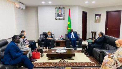 صورة  ولد مرزوك يستقبل الممثلة الخاصة للاتحاد الأوروبي في الساحل و الممثل المقيم لبرنامج الأمم المتحدة للتنمية 