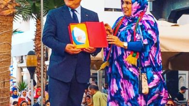 صورة تكريم الدكتورة و الباحثة الموريتانية منى منت الصيام في مهرجان دولي تحتضنه المملكة المغربية 