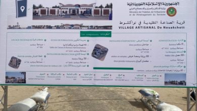 صورة ولد الغزواني يضع حجر الأساس للقرية الصناعية التقليدية