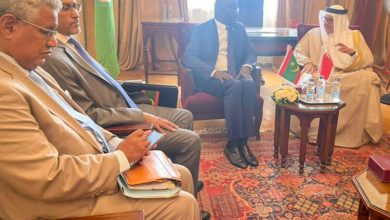 صورة ولد مرزوك يلتقي نظيره البحريني على هامش إجتماع مجلس جامعة الدول العربية