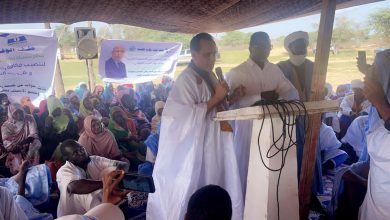 صورة أغورط/ كلمة النائب لمرابط ولد الطالب الأمين أمام حشود من جماهير حلف الوفاء في منطقة مكطع أسفيرة ( فيديوهات)