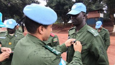 صورة الأمم المتحدة توشح فرقة الدرك الموريتاني ضمن قوات حفظ السلام في وسط إفريقيا 