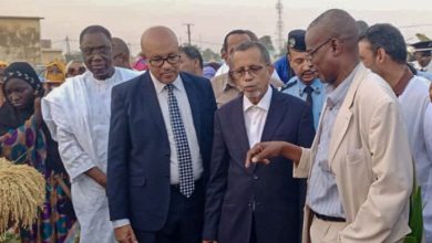 صورة وزير الزراعة في زيارة إلى ولاية كيدي ماغا 