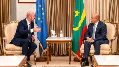 صورة رئيس الجمهورية يستقبل رئيس المجلس الأوربي السيد شارل ميشل