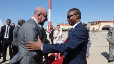 صورة رئيس المجلس الأوروبي شارل ميشل ينهي زيارته لموريتانيا 