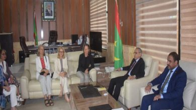 صورة وزير الداخلية يجري مباحثات مع السفيرة الألمانية 