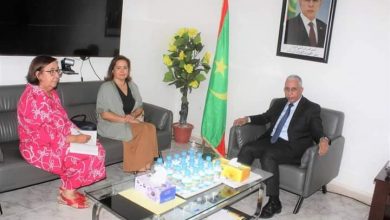 صورة وزير الصحة يجرى مباحثات مع السفيرة الإسبانية المعتمدة لدى موريتانيا 