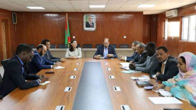 صورة وزير التنمية الحيوانية يستقبل ممثلة البنك الدولي 