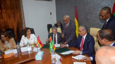 صورة توقيع إتفاق للتعاون الأمني بين موريتانيا و إسبانيا 
