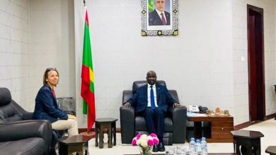 صورة ولد مرزوك يستقبل سفيرة جمهورية ألمانيا الاتحادية المعتمدة في موريتانيا
