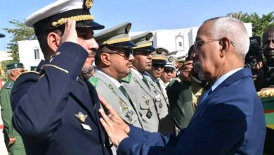 صورة وزير الدفاع الوطني يشرف على حفل التوشيح السنوي بالأركان العامة للجيوش