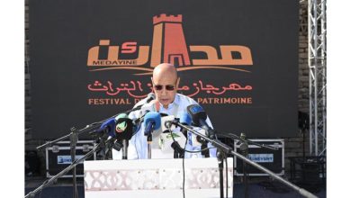 صورة نص خطاب رئيس الجمهورية لدى إفتتاحه مهرجان مدائن التراث بمدينة تيشيت