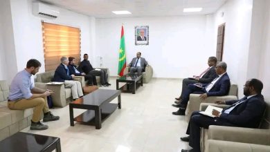صورة وزير الثروة الحيوانية يستقبل مكتب دراسات FGM الدولي
