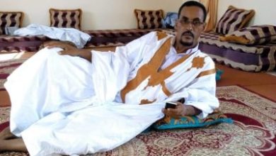 صورة الإعلان عن وفاة مفتش مقاطعة كوبني محمد محمود ولد عبد الرحمن 