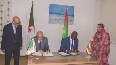 صورة نواكشوط/  توقيع مذكرة تفاهم بين موريتانيا و الجزائر 