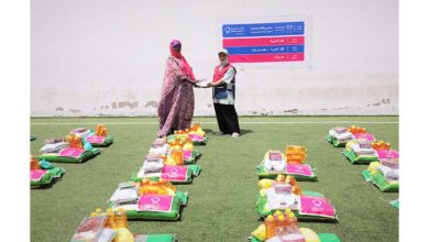 صورة هيئة خيرية قطرية توزع 500 سلة غذائية في موريتانيا 
