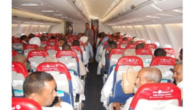 صورة آخر فوج من الحجاج الموريتانيين يصل إلى الأراضي المقدسة