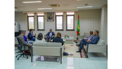 صورة نواكشوط/ وزير الإقتصاد و التنمية يستقبل بعثة من الوكالة الإسبانية للتعاون 