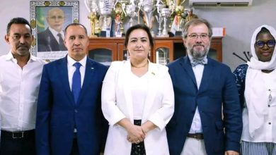 صورة نواكشوط/  عمدة تفرغ زينة يجري مباحثات مع سفيرة المملكة الإسبانية