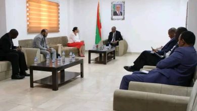 صورة وزير التنمية الحيوانية يستقبل الممثلة المقيمة للبنك الدولي في بلادنا