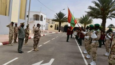صورة قائد الأركان العامة للجيوش يستقبل قائد أركان القوة المشتركة لمجموعة الخمس في الساحل
