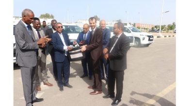 صورة نواكشوط/ وزارة العدل تتسلم 10 سيارات رباعية الدفع مقدمة من مشروع أوربي لدعم العدالة 