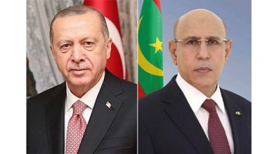 صورة نواكشوط/ رئيس الجمهورية يوجه رسالة إلى نظيره التركي بمناسبة احتفال بلاده بعيدها الوطني 