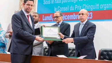 صورة نواكشوط/ رئيس الجمهورية يشرف على حفل توزيع جوائز شنقيط للعام 2023 