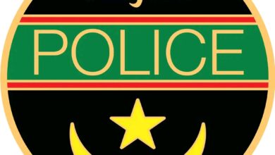 صورة بيان للشرطة الوطنية تعلن فيه توقيف القابلة المتدربة بمدينة باسكنو في طريقها إلى خارج البلد 