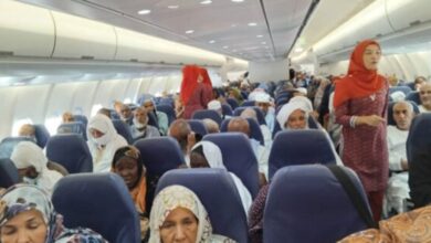 صورة الفوج الاول من الحجاج الموريتانيين يغادر مطار جدة عائداً إلى أرض الوطن