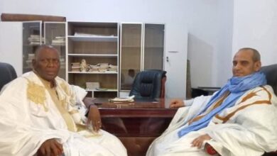 صورة رئيس مؤسسة المعارضة الديمقراطية السيد حمادي سيد المختار يلتقي بقادة بعض الأحزاب السياسية