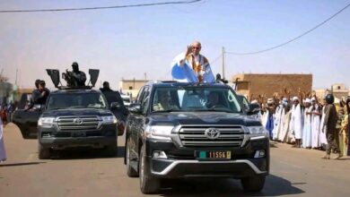 صورة ساكنة الحوض الشرقي تنظم استقبالاً حاشدا لرئيس الجمهورية