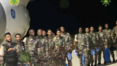 صورة وصول الفوج الأول من الكتيبة الموريتانية لحفظ السلام في جمهورية إفريقيا الوسطى 