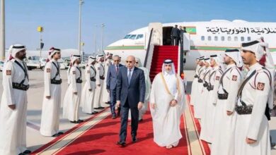 صورة رئيس الجمهورية يتوجه إلى المدينة المنورة لزيارة المسجد النبوي الشريف 