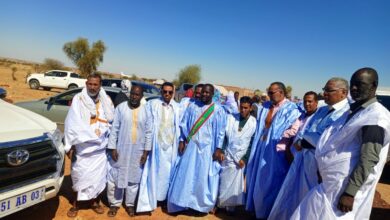 صورة كيفه/ قادة حلف المواطنة يستعدون لاستقبال رئيس الجمهورية في طريقه إلى اتويميرت إفلان