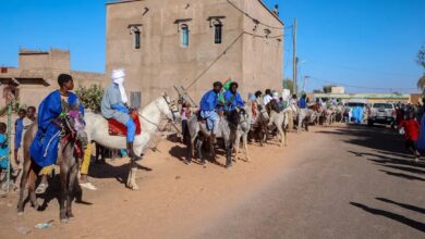 صورة رئيس الجمهورية يصل إلى مقاطعة مقامة ثاني محطة في زيارته لولاية كوركل 
