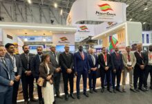 صورة الأمين العام لوزارة المعادن و الصناعة يشرف على افتتاح جناح موريتانيا في معرض “إندابا” للتعدين الإفريقي 