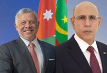 صورة رئيس الجمهورية يجري اتصالات هاتفيا بالعاهل الأردني الملك عبد الله بن الحسين 