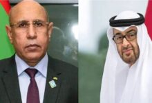 صورة رئيس الجمهورية يجري اتصالا هاتفيا برئيس دولة الإمارات العربية المتحدة الأمير محمد بن زايد