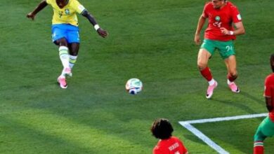 صورة المنتخب المغربي يحقق إنجازاً بتعادله أمام نظيره البرازيلي بهدف مقابل هدف