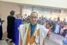 صورة المدير العام للشركة الوطنية لتوزيع الأسماك السيد محمد ولد اشريف أحمد يشارك في تظاهرة حزب الإنصاف مساء اليوم بمدينة كيفه