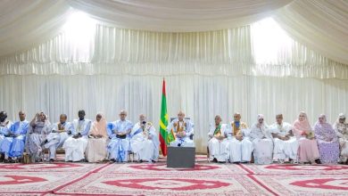 صورة رئيس الجمهورية بصل مدينة وادان المحطة الثانية من زيارته لولاية آدرار.